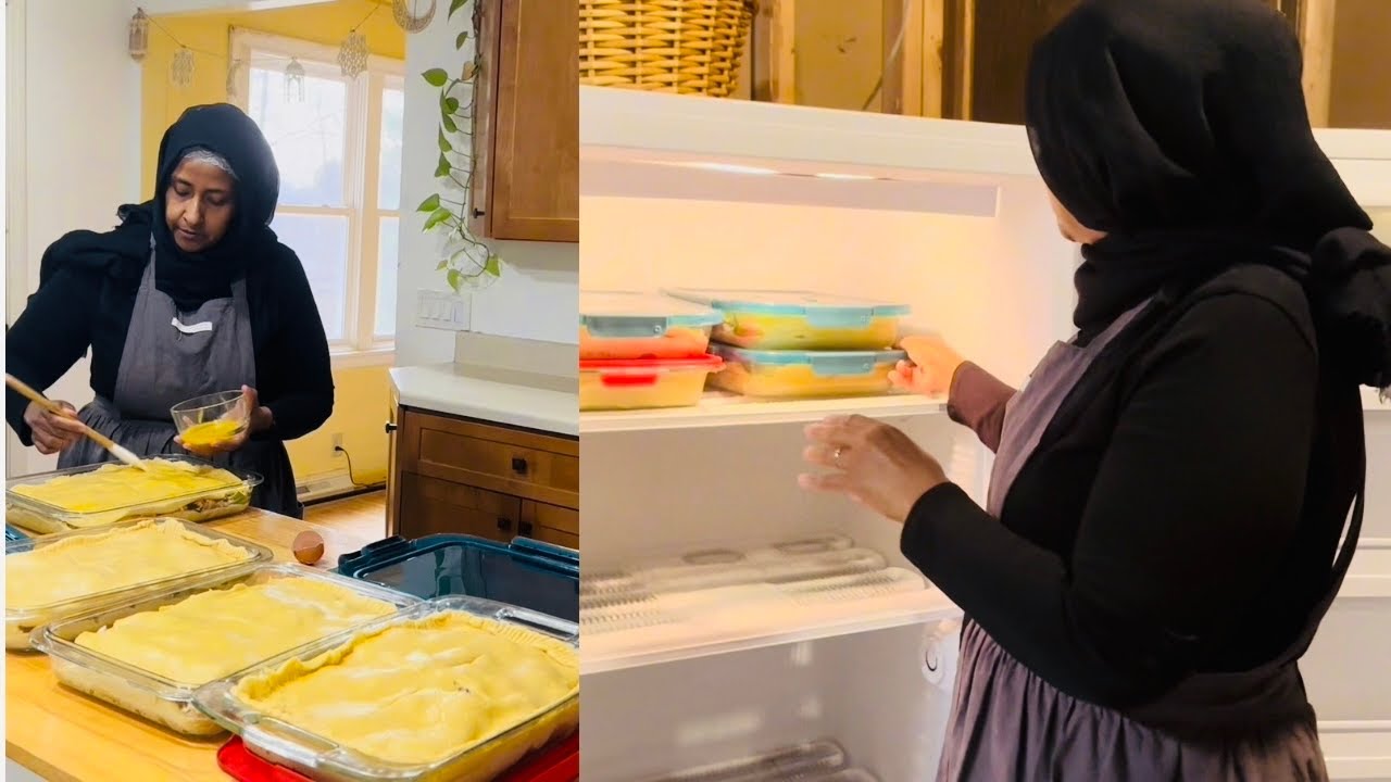 Healthy simple freezer meal’s for Ramadan 2025 #homemade chicken pot pies