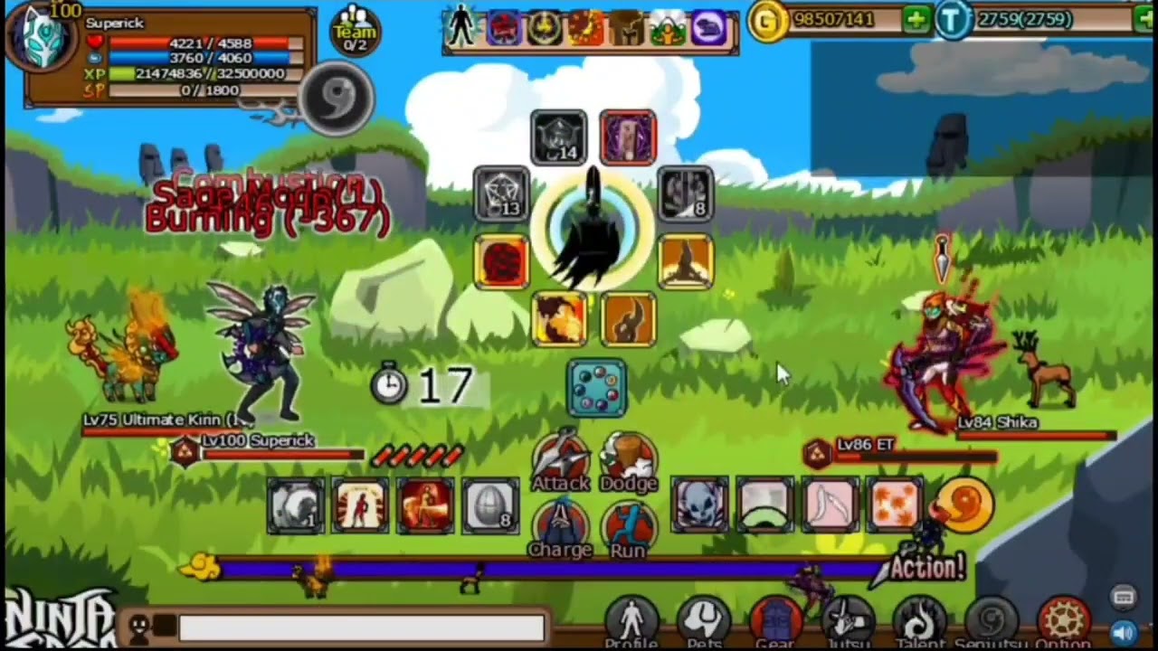 Ninja Saga - Superick VS Opponents (Random PVP)