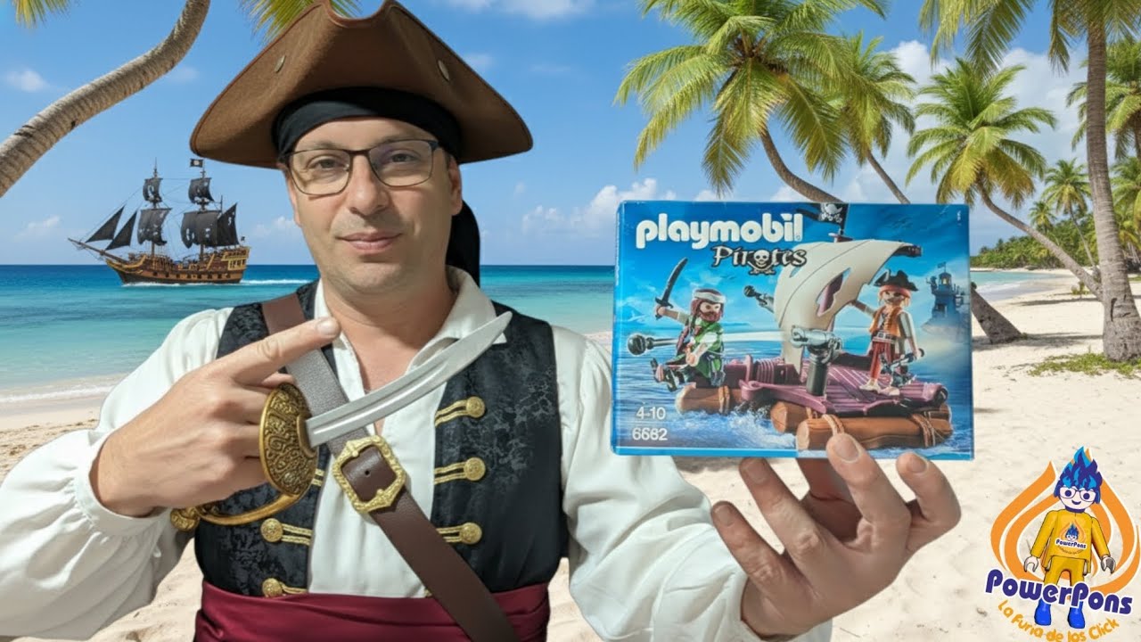 🏴‍☠️UNA BALSA PIRATA DE PLAYMOBIL, LA 6682 INTENTANDO LLEGAR A BUEN PUERTO, VINTED🏴‍☠️