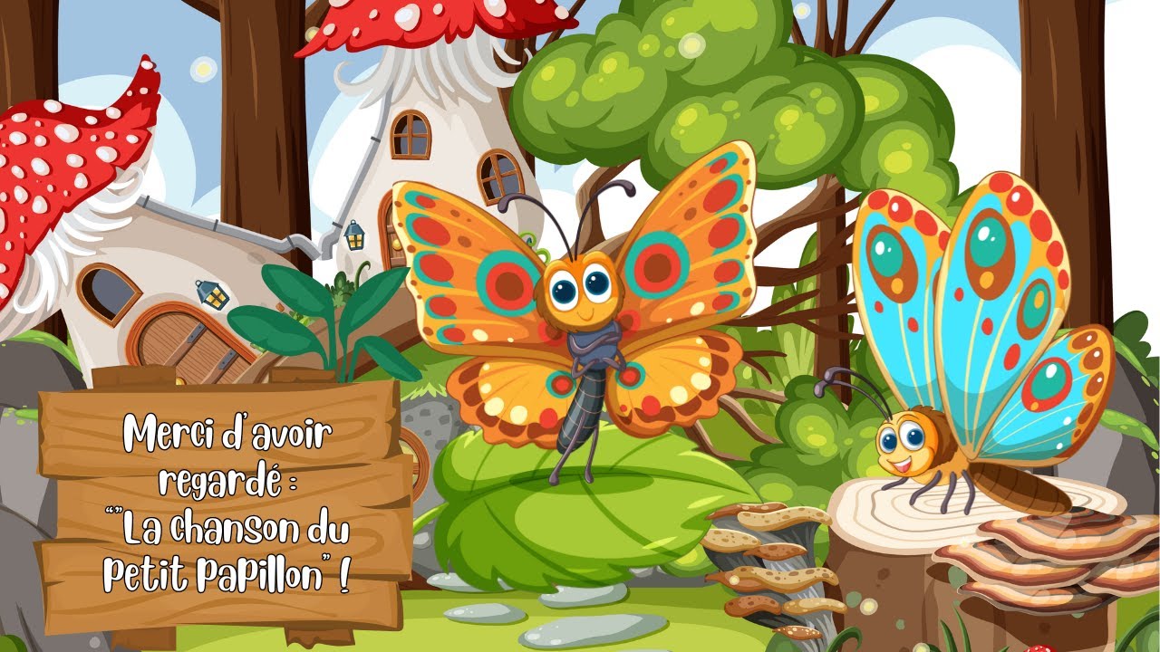Petit Papillon - Chanson Joyeuse et Dynamique pour Enfants | Vidéo Animée