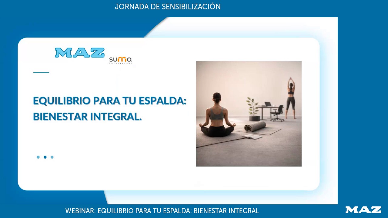 WEBINAR | Equilibrio para tu espalda: bienestar integral