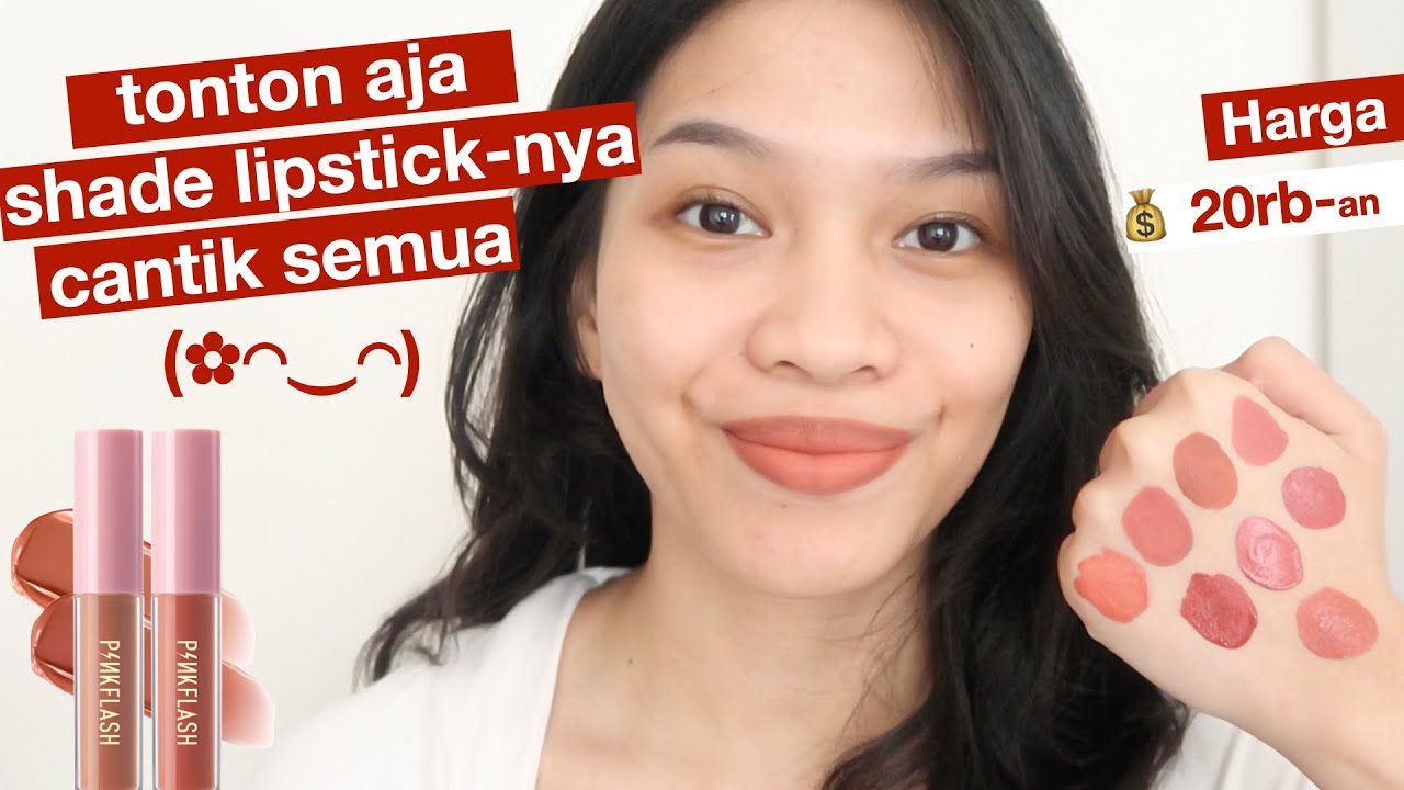 PINKFLASH MATTE LIQUID LIPSTICK BEST SELLER SWATCHES Ratu Adellya