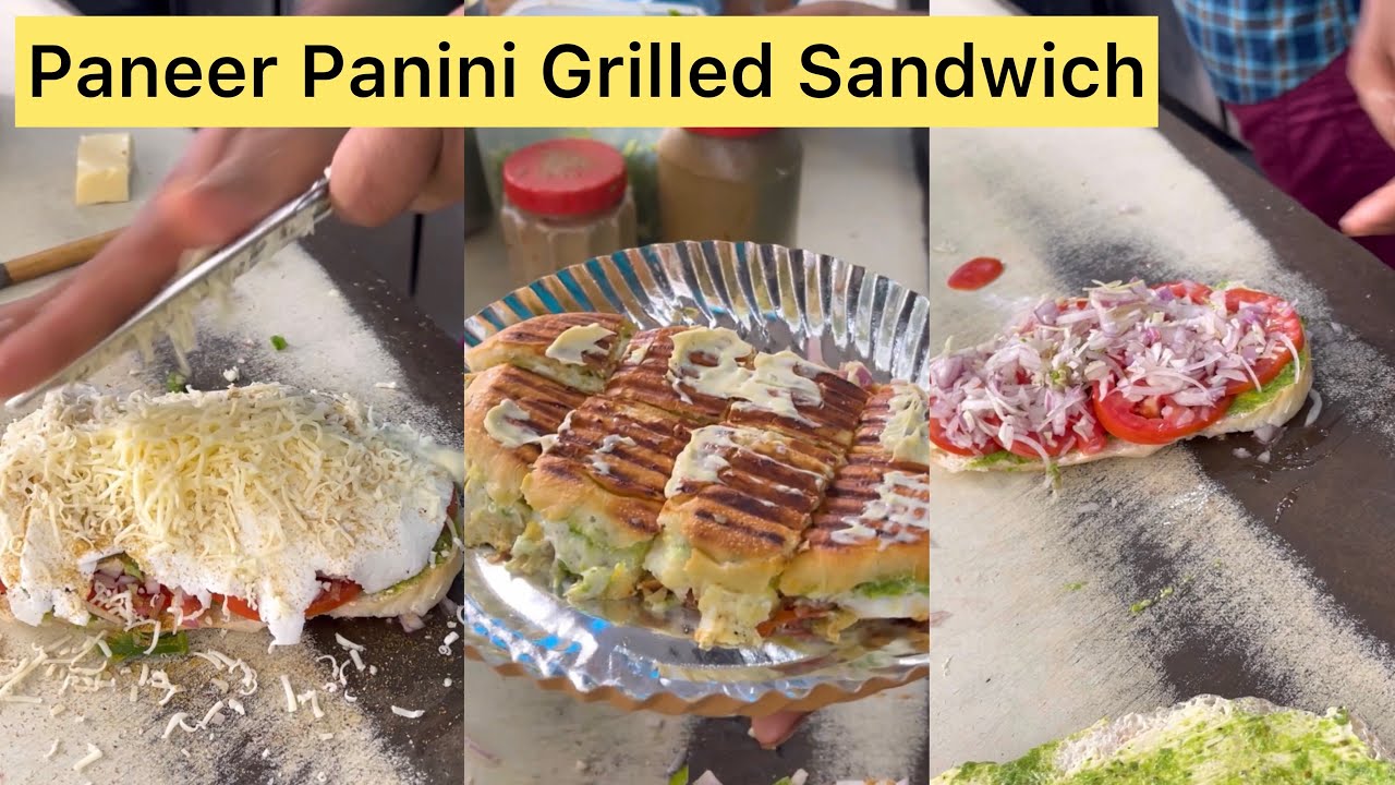 Paneer Panini Grilled Sandwich | Grilled Sandwich