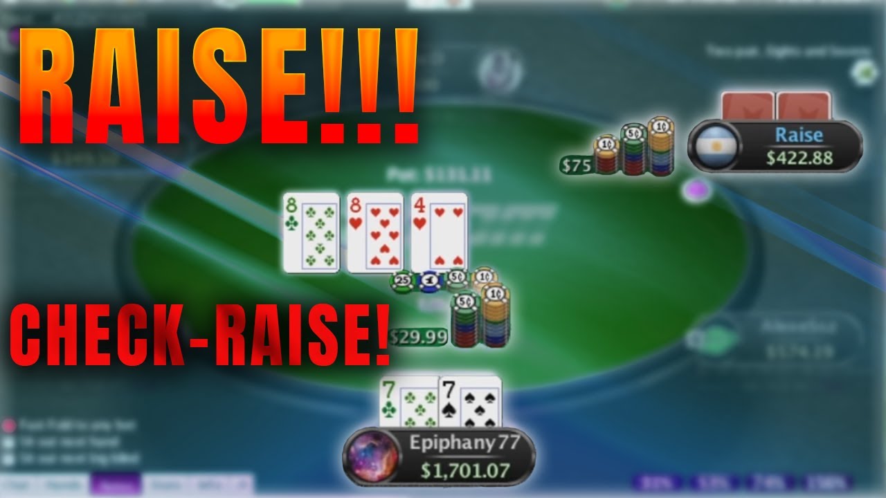 He RAISES OUR CHECK-RAISE and this is what happened - 500 ZOOM on POKERSTARS