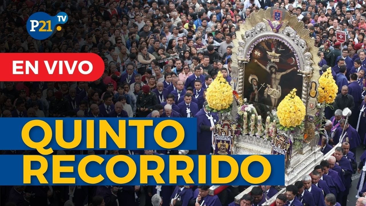 EN VIVO Quinto recorrido del SEÑOR DE LOS MILAGROS