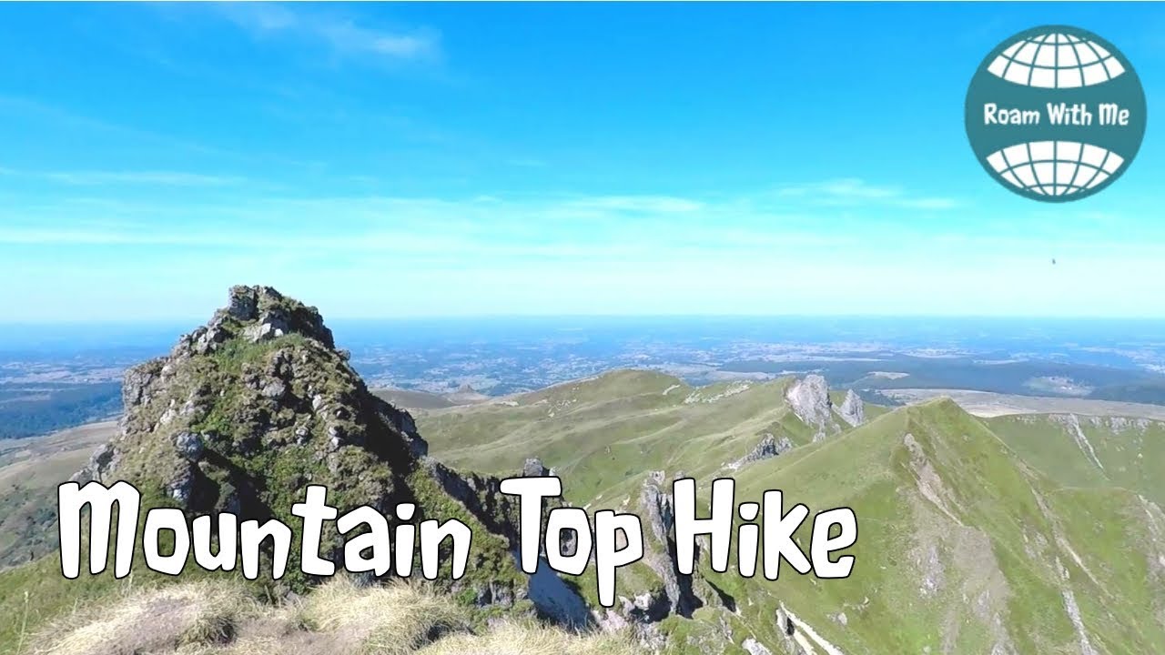 Walking on Puy de Sancy  mountains in France