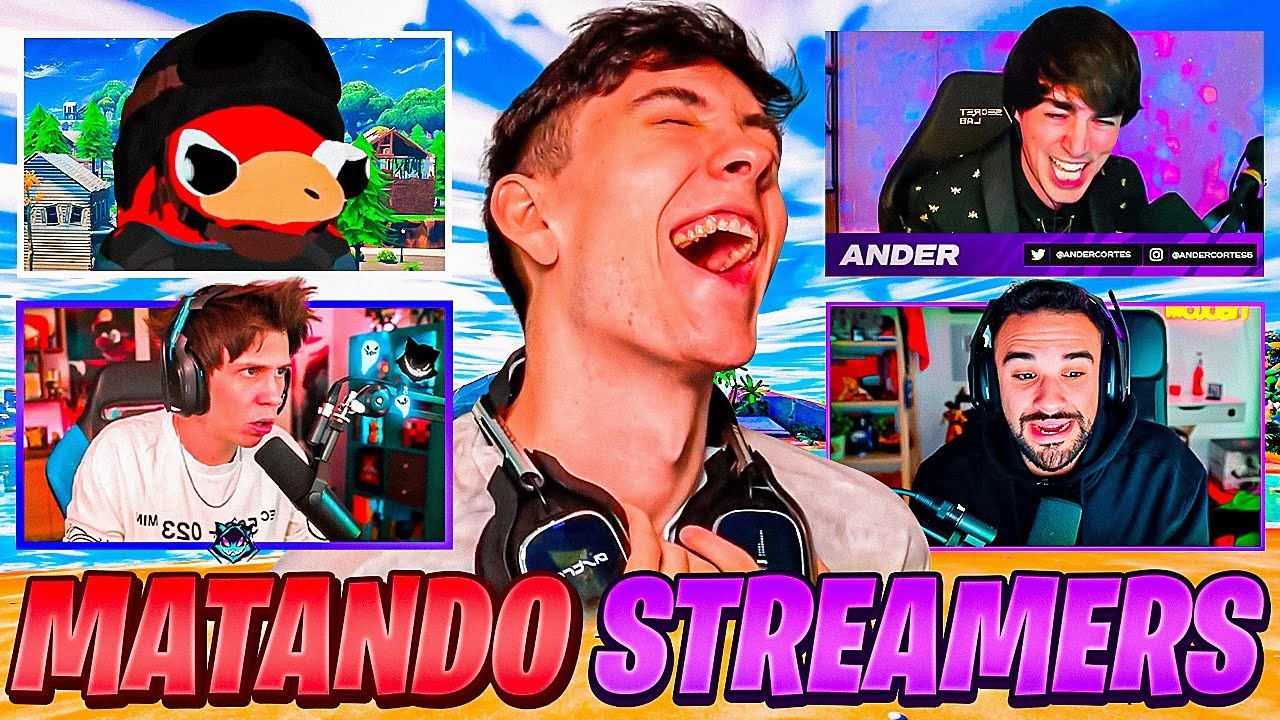 KILLING *FAMOUS STREAMERS* IN FORTNITE + THEIR REACTION - VICENS