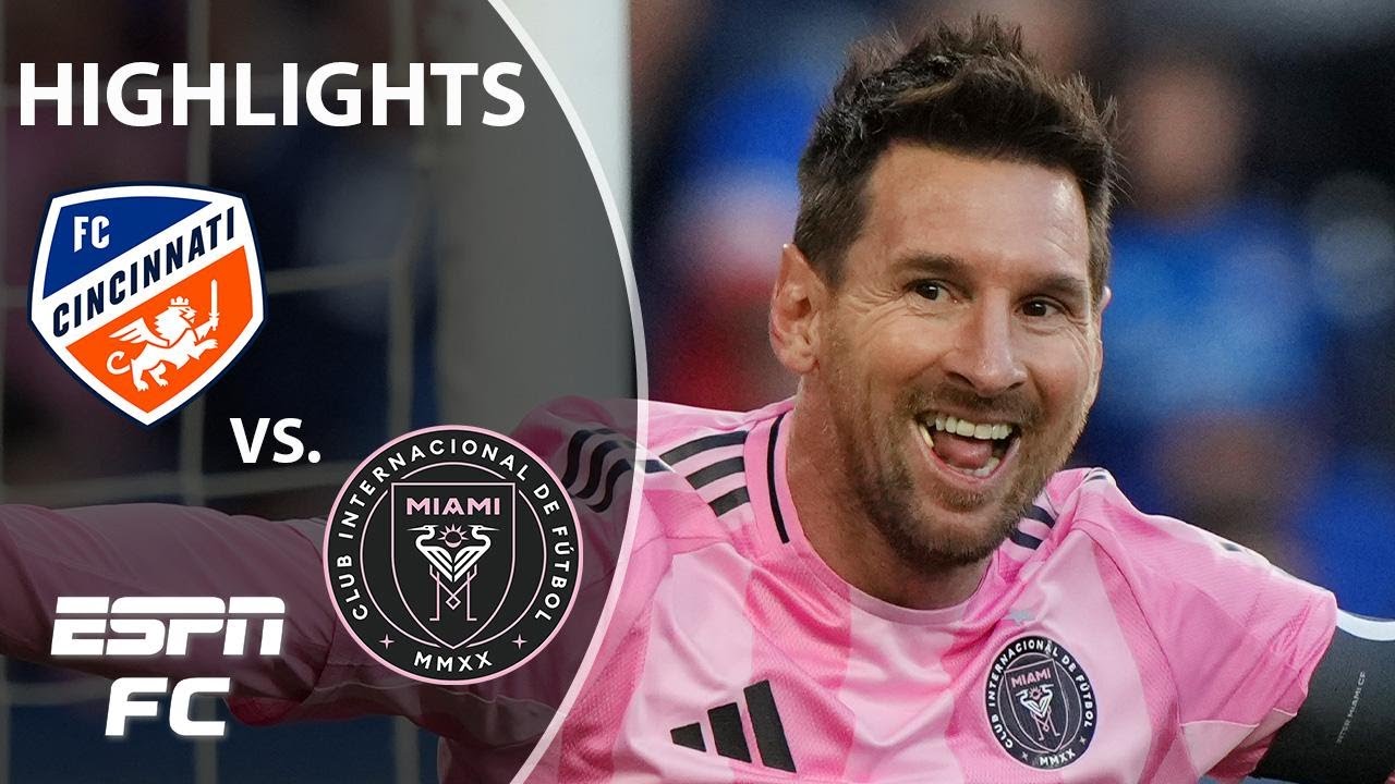 Хет-трик Лионеля Месси 😱🤯 ФК Цинциннати против Интер Майами | Обзор матча MLS | ESPN FC