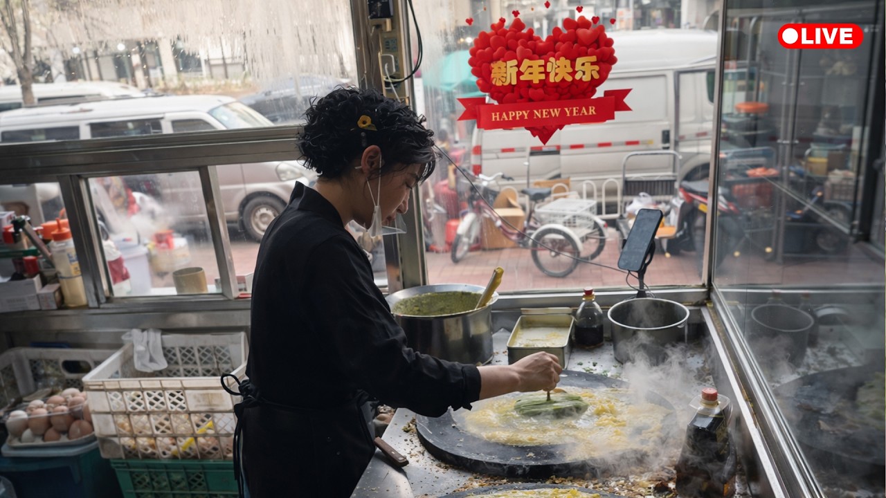 🔴LIVE : POV Making Chinese Breakfast Pancake in District Beichen of Tianjin | Chinese Streetfood