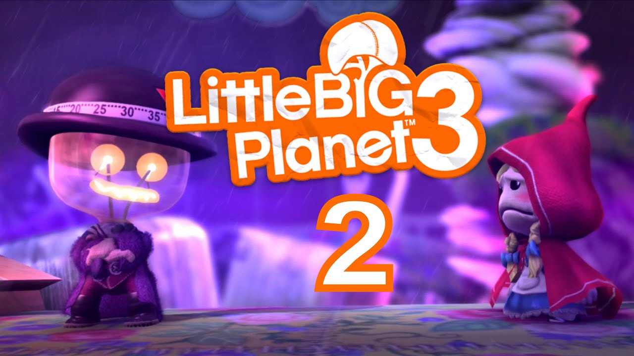 LittleBigPlanet 3 Let's Play PS4 Walkthrough 2 - Newton's Airship + Stitchem Manor