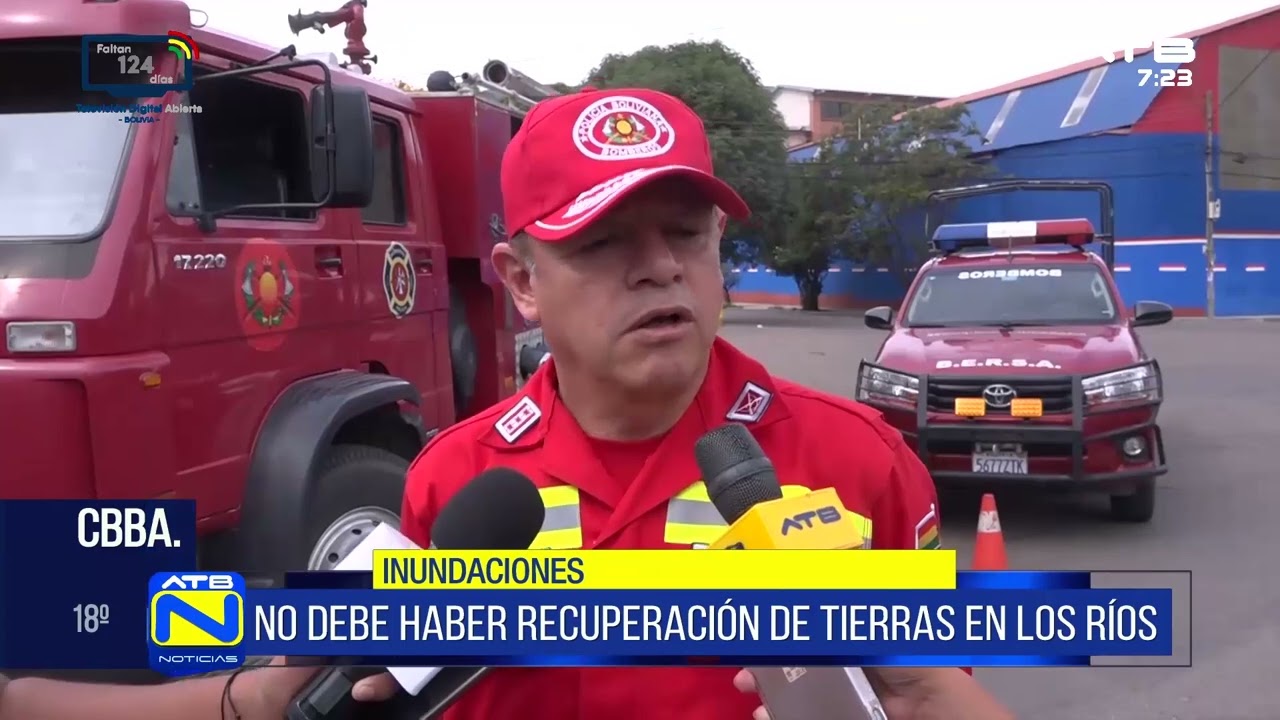 Bomberos en alerta en Cochabamba por lluvias intensas