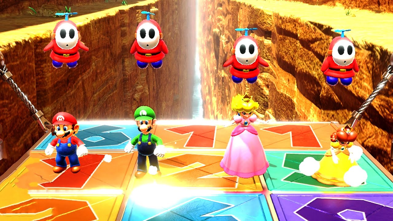 MARIO PARTY SUPERSTARS - MARIO LUIGI PEACH DAISY MINIGAMES