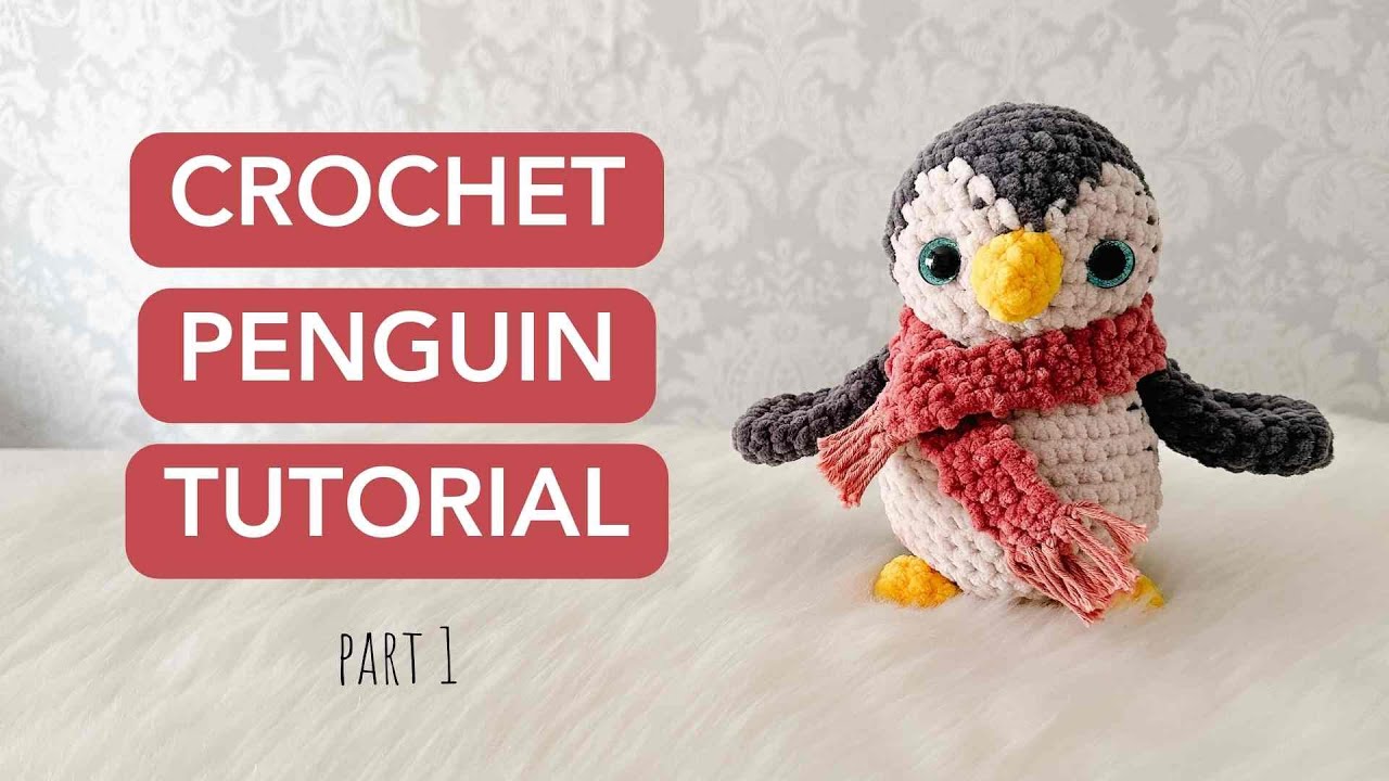 EASY Crochet Penguin Tutorial Part 1 ✨ l FREE Amigurumi Pattern