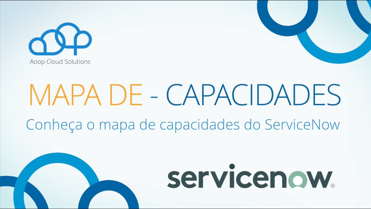 AOOP | Conheça o mapa de capacidades do ServiceNow