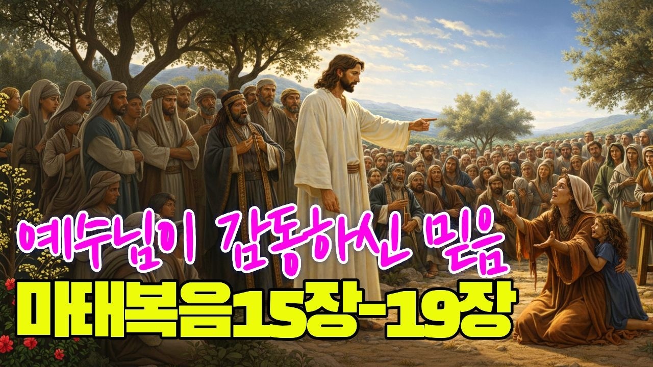 [신약] 마태복음15장-19장 | 네믿음이 크도다 | 말씀듣기 | 성경듣기 | 성경말씀듣기