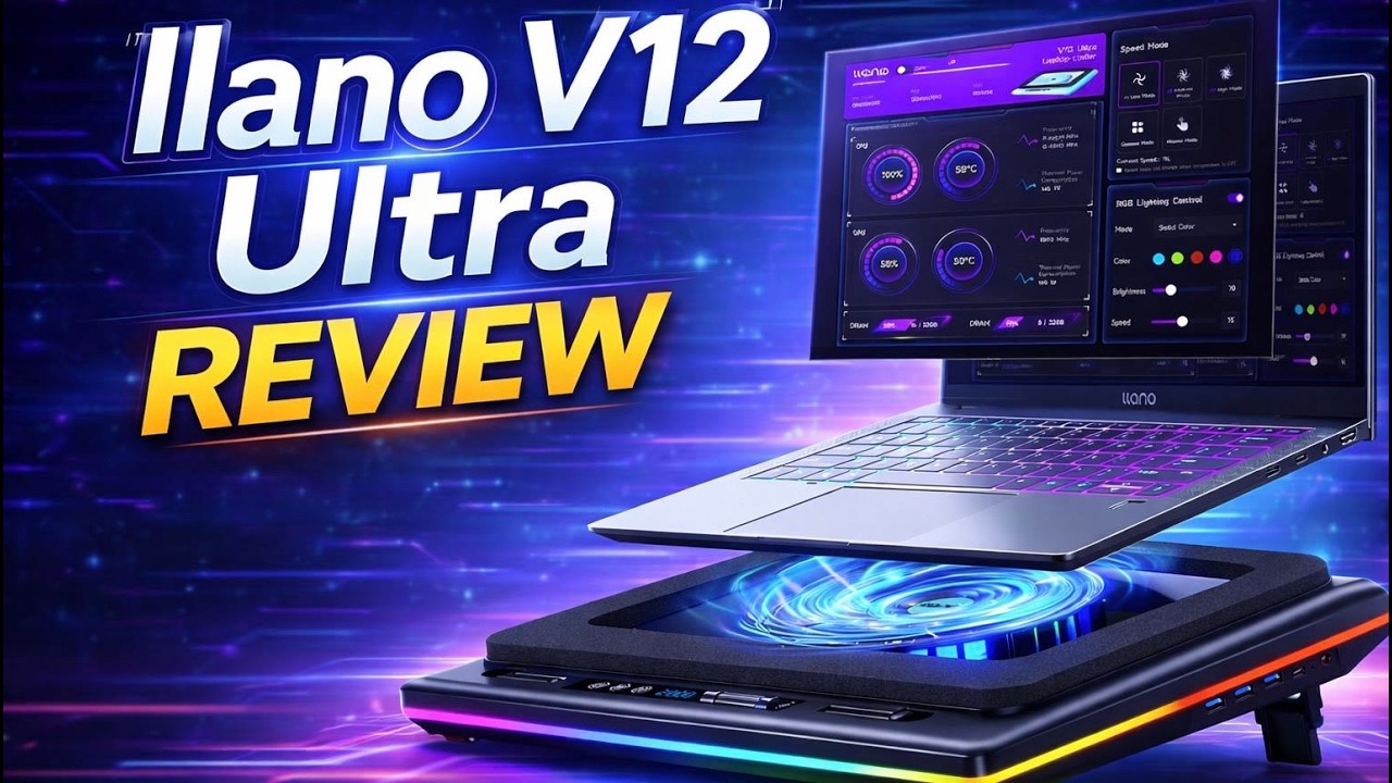 🔥 llano V12 Ultra Laptop Cooler Review &ndash; Does It REALLY Work? #llanoV12Ultra