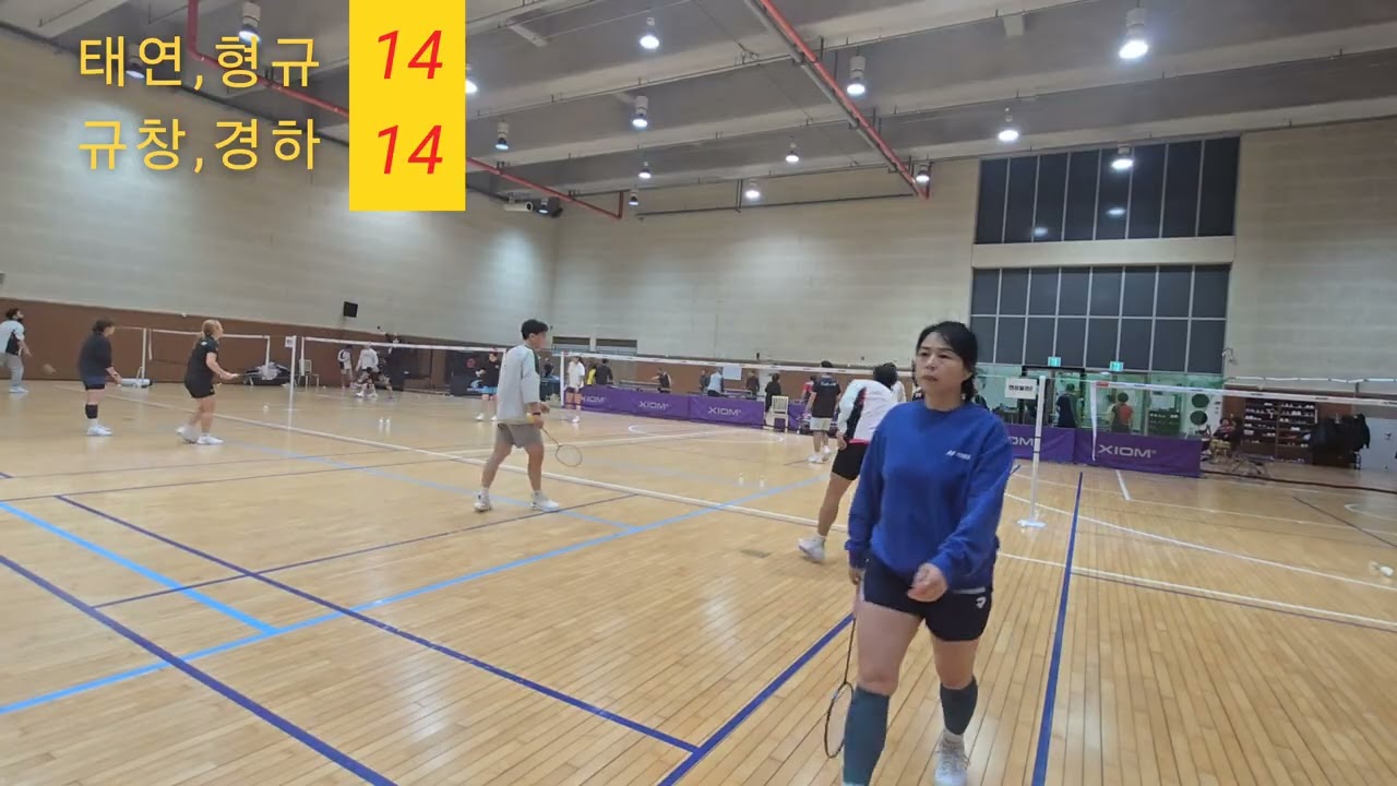 길다ㅋ 점수내기 힘드네 감사합니다#민턴 #배드민턴 