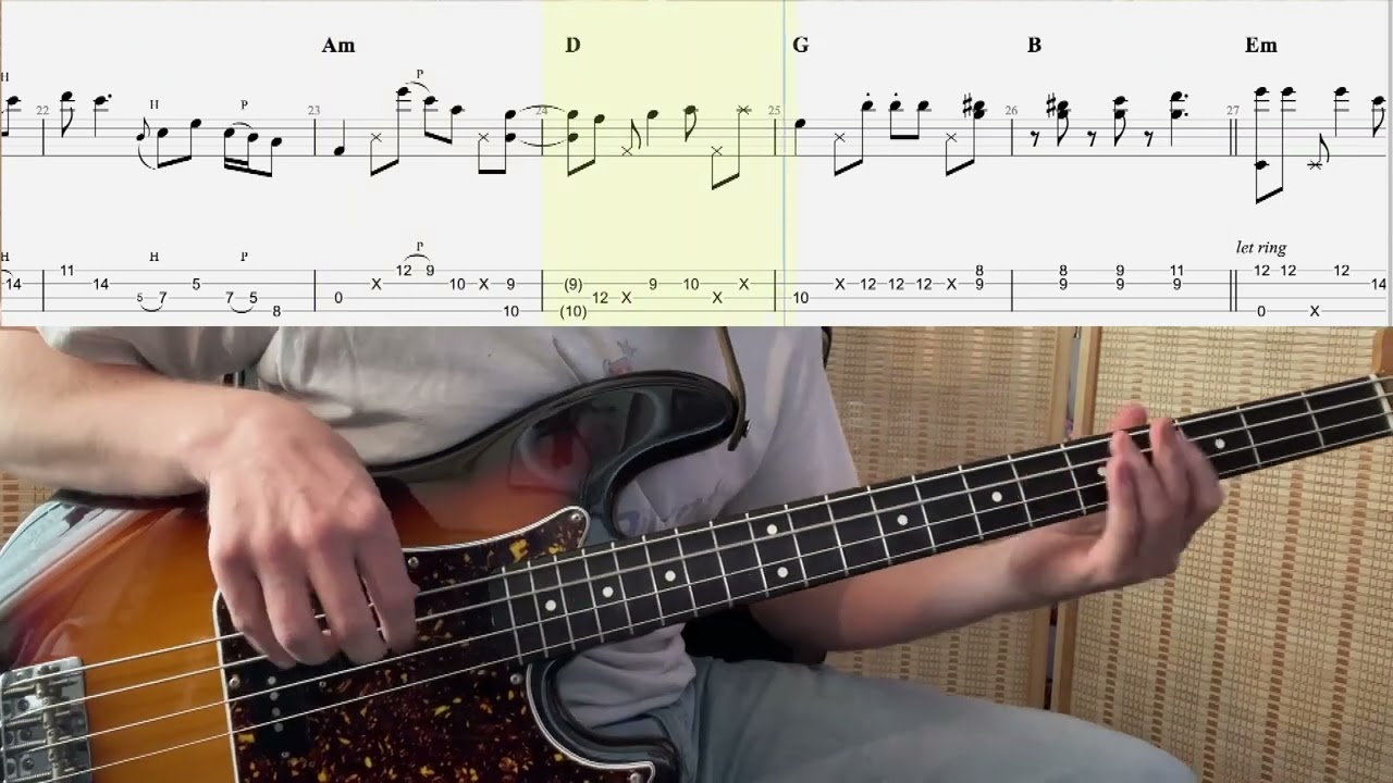 Killin Me Softly (solo bass arrangement with Tab + Sheet Music)