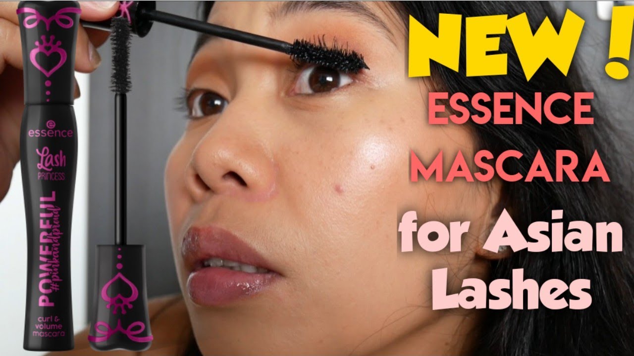 NEW Essence Lash Princess Curl and Volume Mascara on my Asian Lashes | Review and Try On