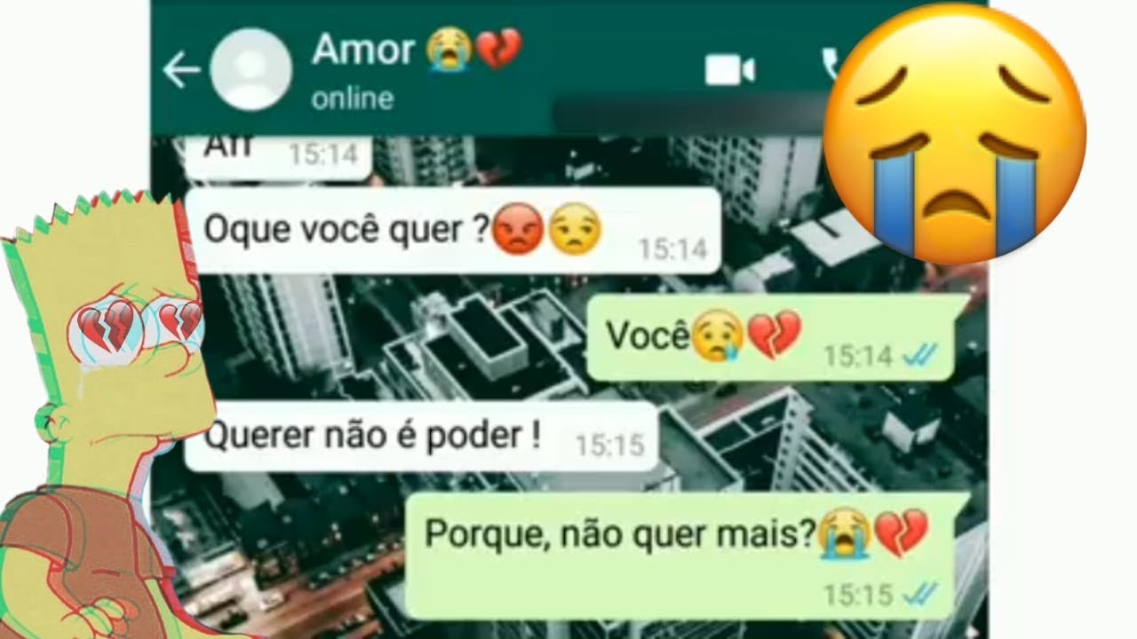 Hist&oacute;ria Muito Triste 😭 || Conversas de whatsapp