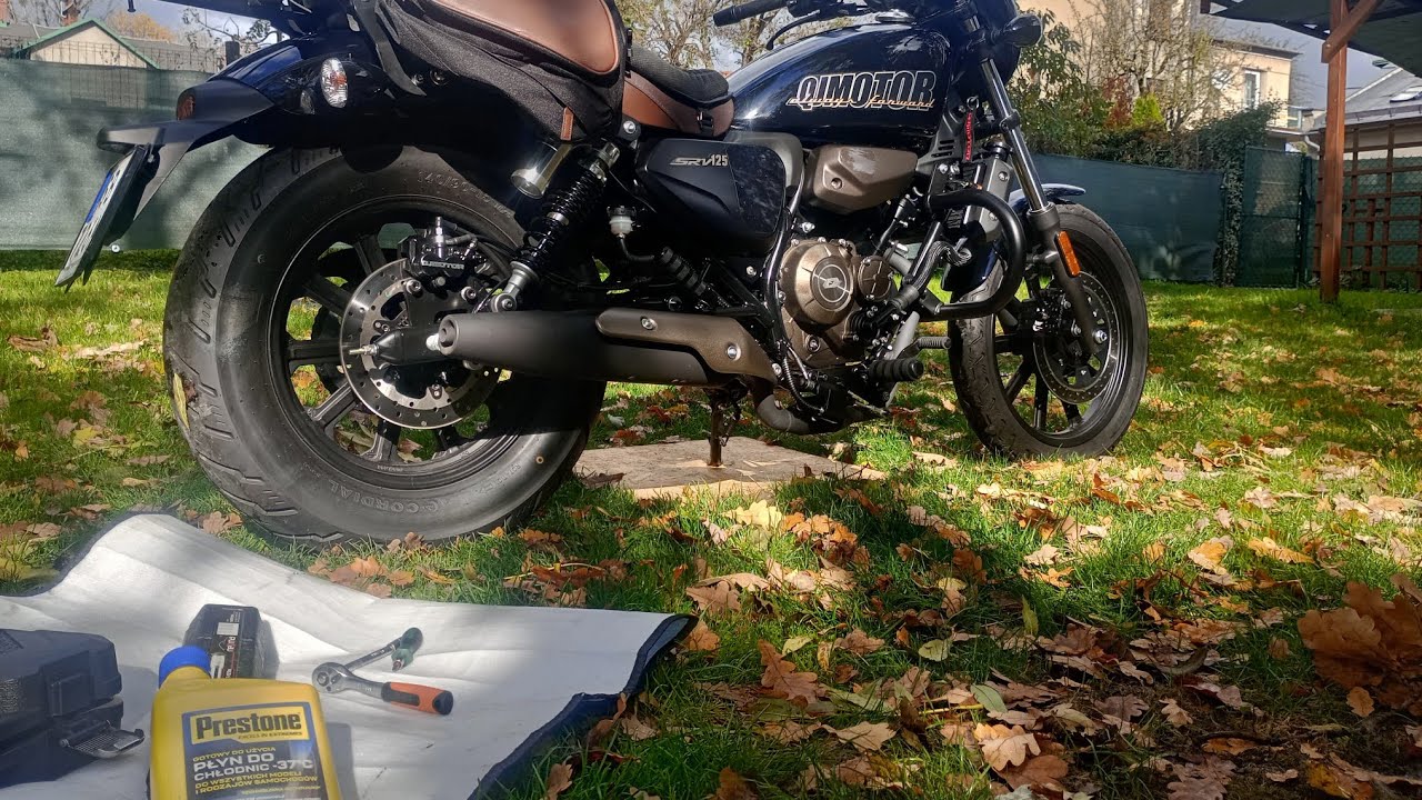 QJMOTOR SRV 125. Wymiana płynu chłodniczego