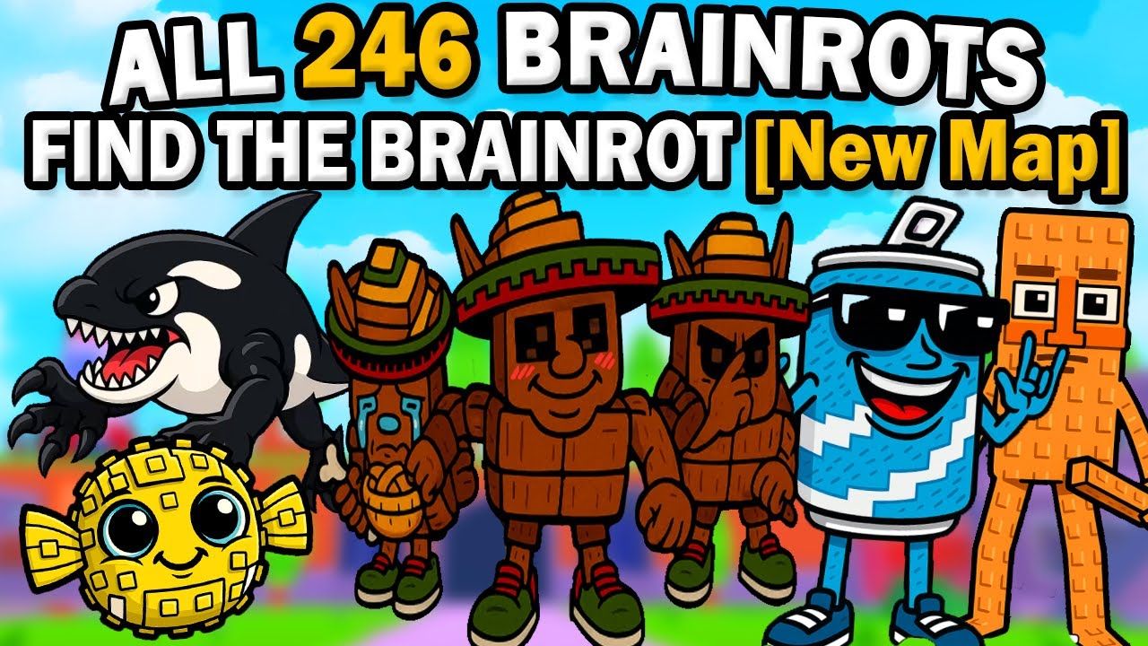 ALL 246 Brainrot Locations! 🧠 NEW MAP FULL GUIDE | Find the Brainrot (Roblox)