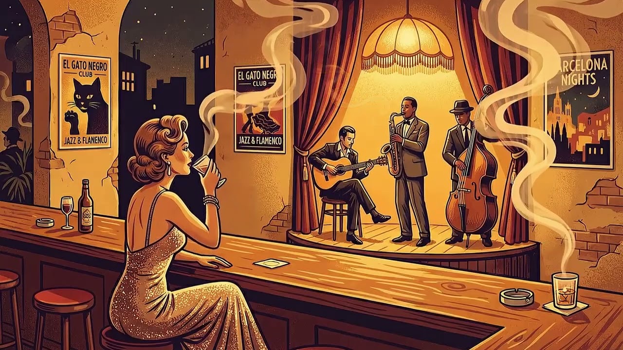 Barcelona Cafe Jazz ☕ Smooth Spanish Jazz for Study & Relax