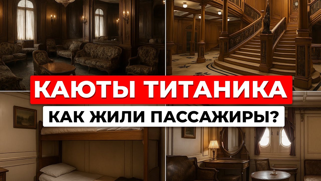 Каюты Титаника: как жили пассажиры разных классов на легендарном лайнере