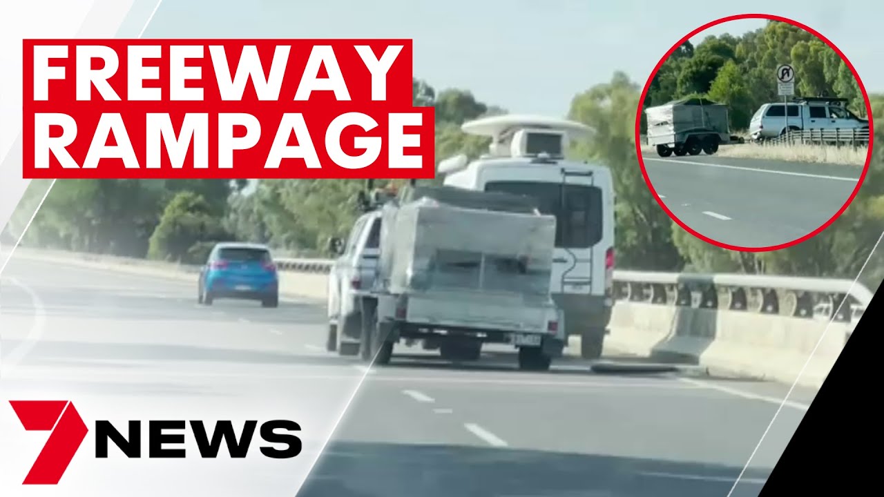 Cars forced to scramble for safety after a driver’s Hume Highway rampage | 7NEWS