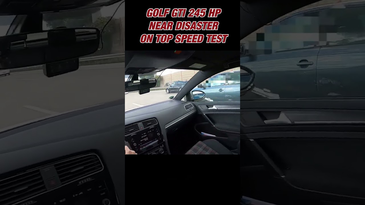 Autobahn Nightmare🎑: 240 km/h Crash Caught on GoPro! #golf #gti