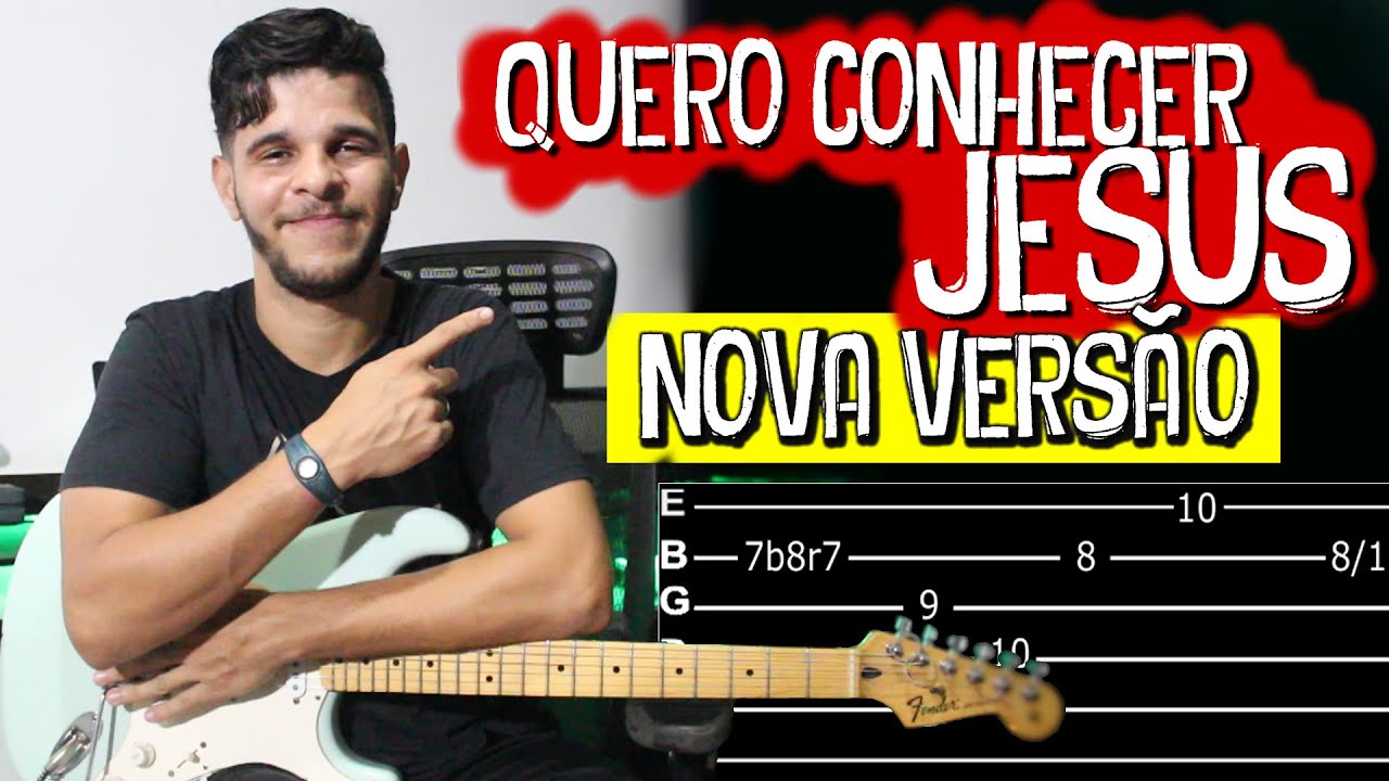 Quero Conhecer Jesus - Alessandro Vilas Boas (Versão Deleo) na Guitarra // Vídeos Aula Dguide