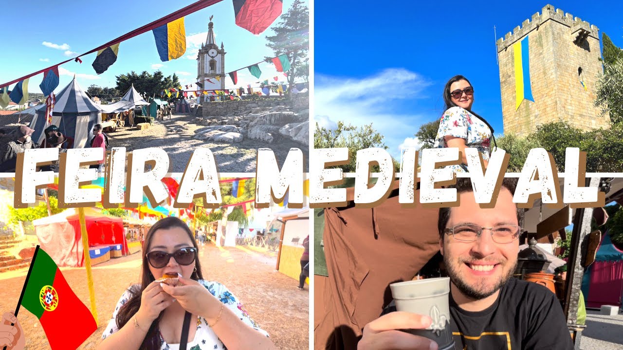 Fomos em uma Feira Medieval em Portugal! | Comidas, bebidas e muita diversão! | Pinhel, Guarda