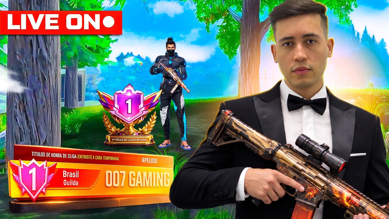 007 GAMING GUERRA DE GUILDAS ! RANK DESAFIANTE IV 🔴 FREE FIRE AO VIVO 🔴 LEVELUP FF MOBILE