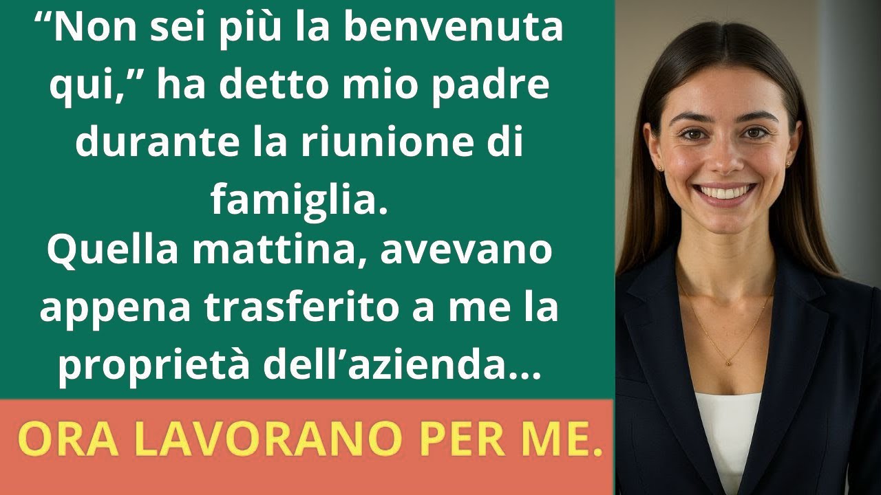 “Mi hanno esclusa dalla riunione di famiglia…poi hanno scoperto che avevo comprato la loro azienda.”