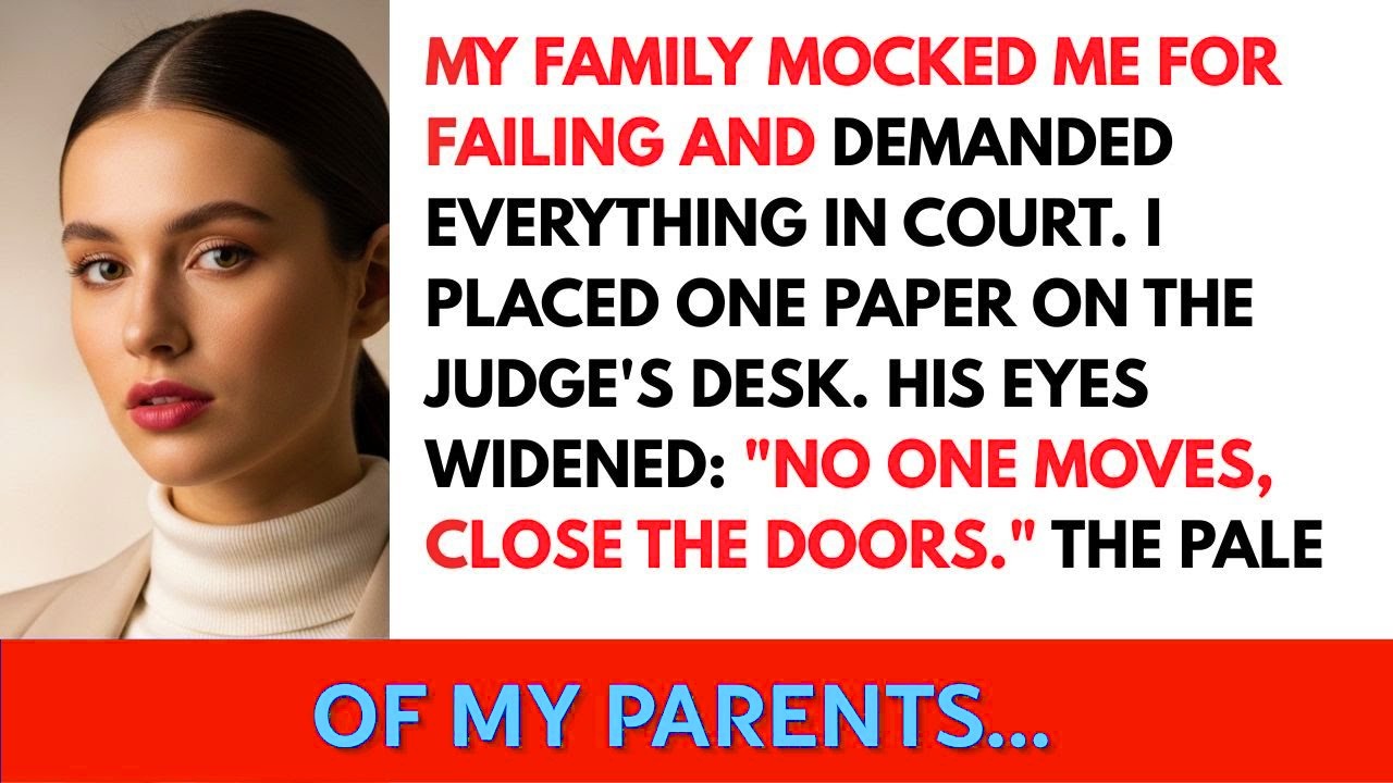 My Family Demanded Everything in Court—Then I Gave the Judge a Paper That Brought the Police