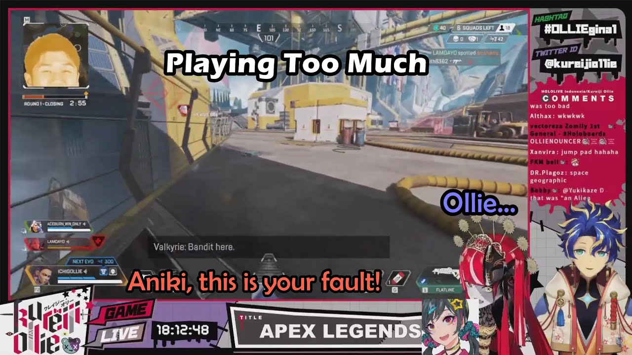 Ollie Gets Scolded By Astel Because Playing Too Much While Lam-mama Is Fighting Enemies【Hololive En】