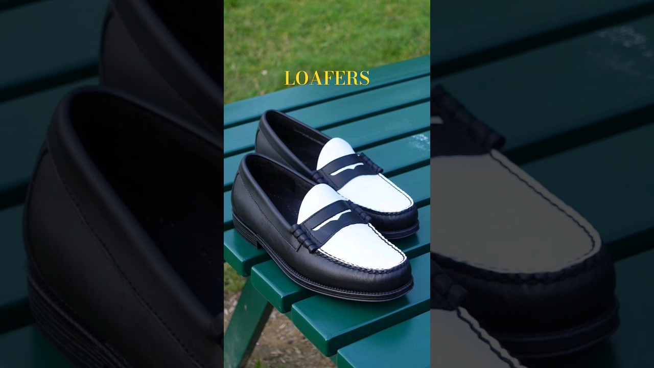 My 1st Pair Of Penny Loafers(White & Black) #mensfashion