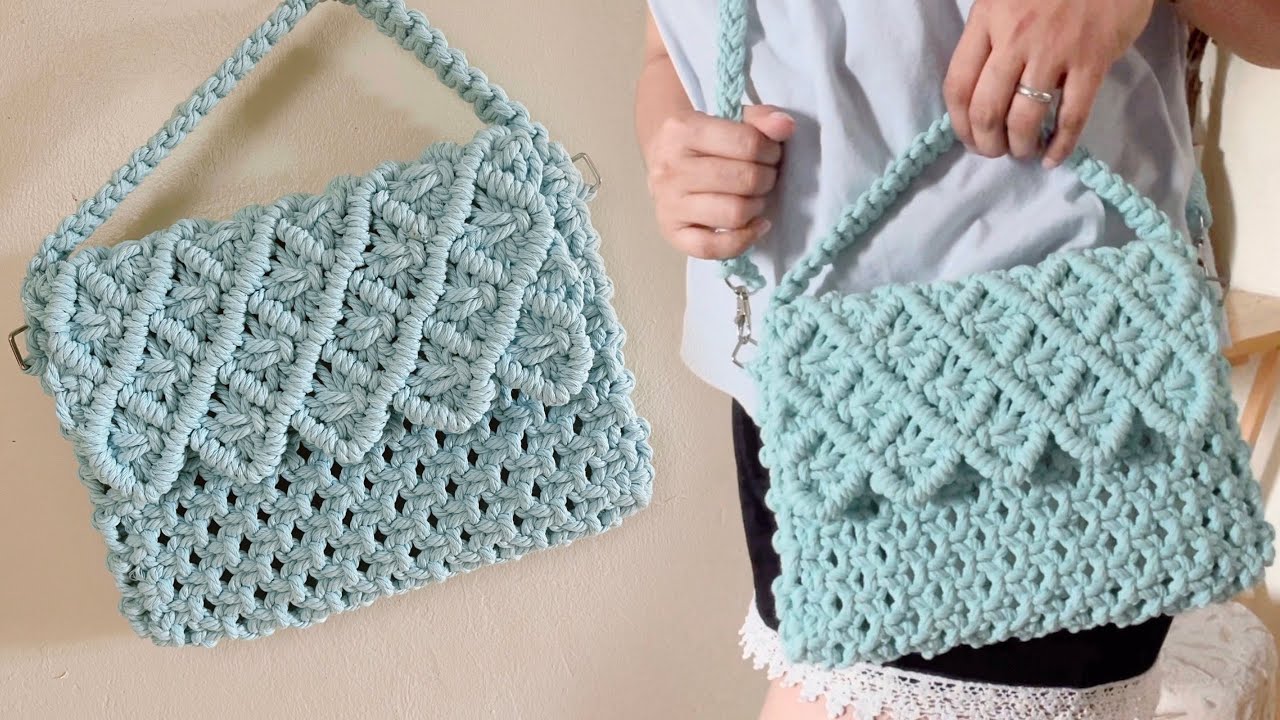 DIY How to make Macramé Bag TUTORIAL