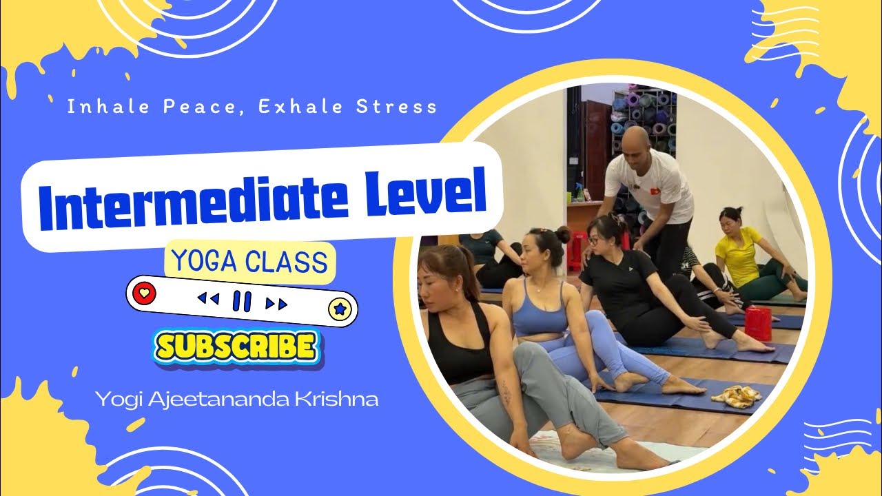 🔴LIVE :Intermediate Level Yoga Class from Vietnam || Beginners to intermediate #yogaworkout #viral