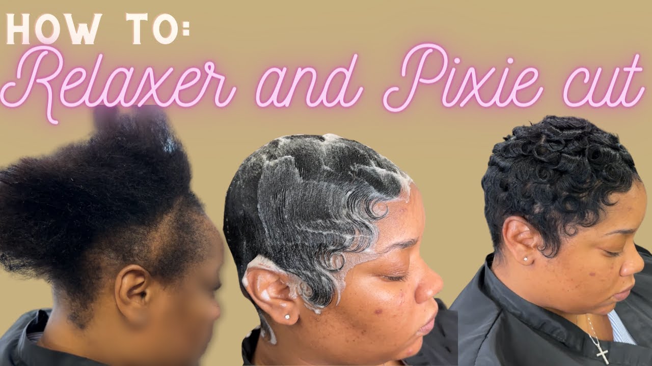 Virgin Relaxer and Pixie Cut