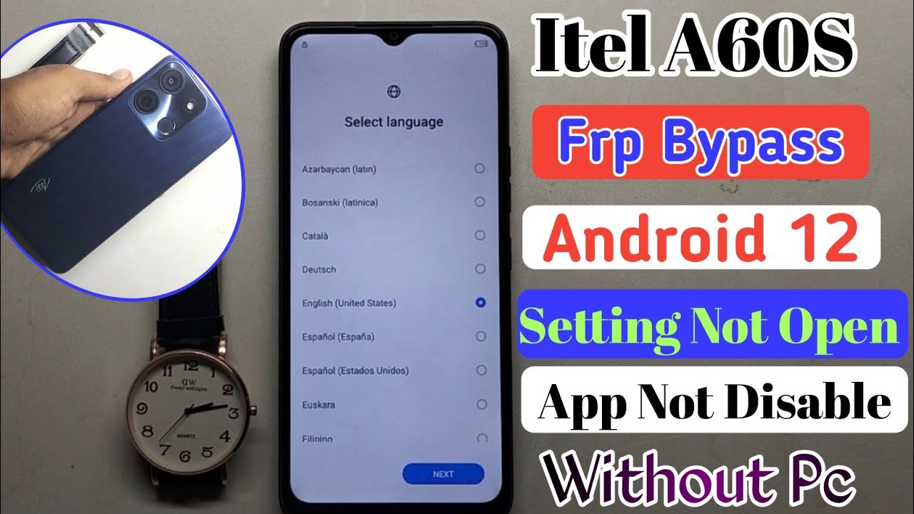 Itel A60s Frp Bypass  Android 12/13 | Itel A662LM Frp Bypass | Itel A60 Frp Bypass Without Pc 