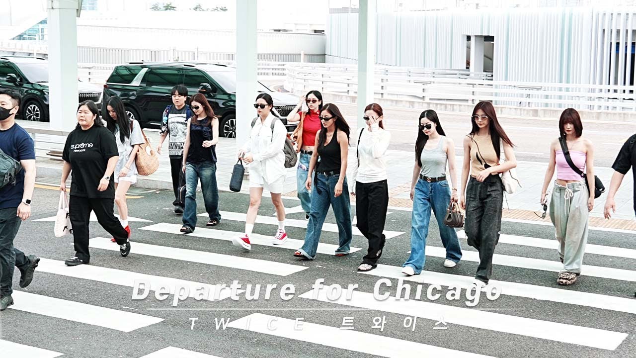250731 트와이스 Twice departure for chicago lollapalooza 4K