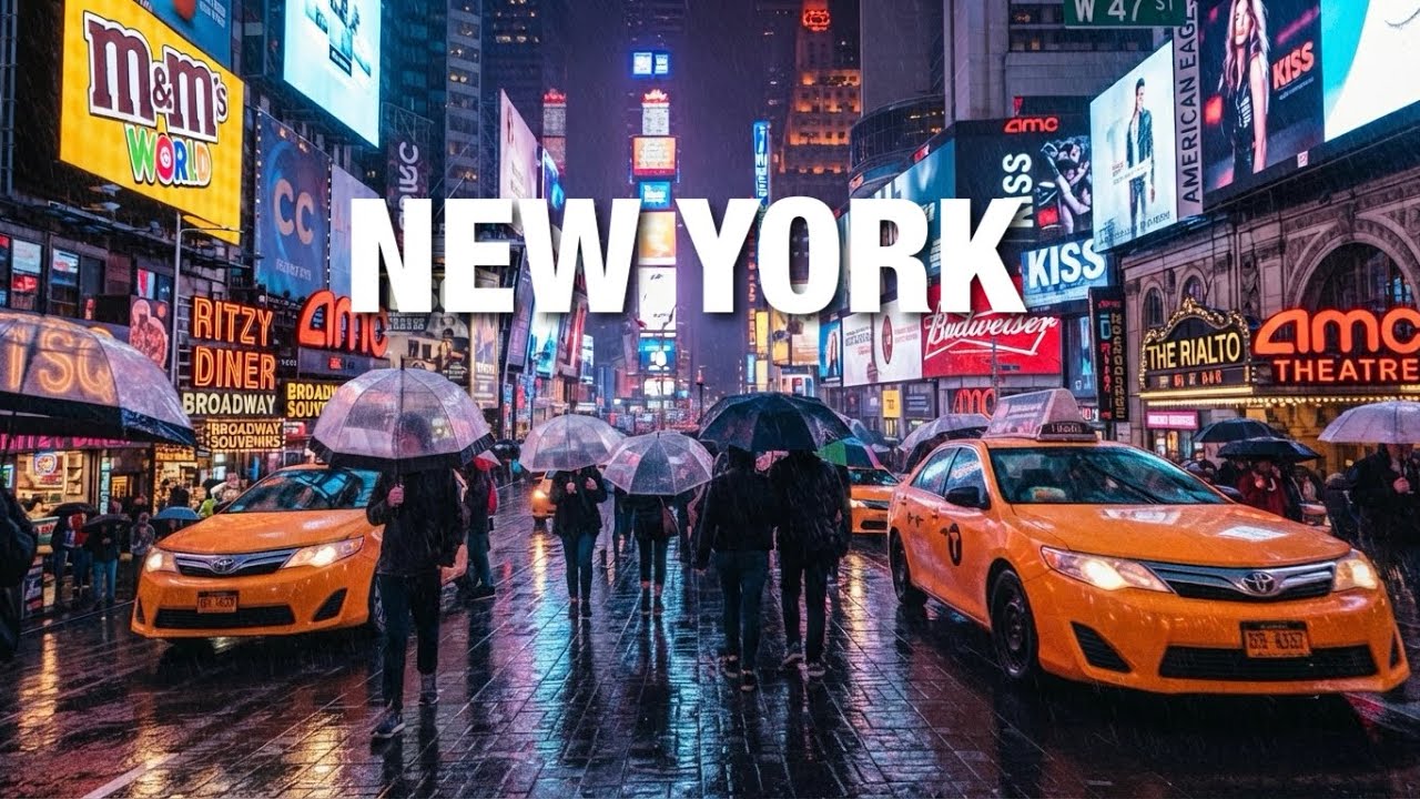 New York City LIVE Manhattan Heavy Rain Walk NYC Severe Thunderstorm Flash Flood (July 21, 2026)