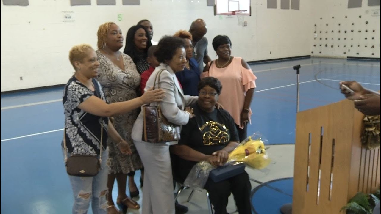 Garrett Elementary employee surprised, honored by students for 50 years service