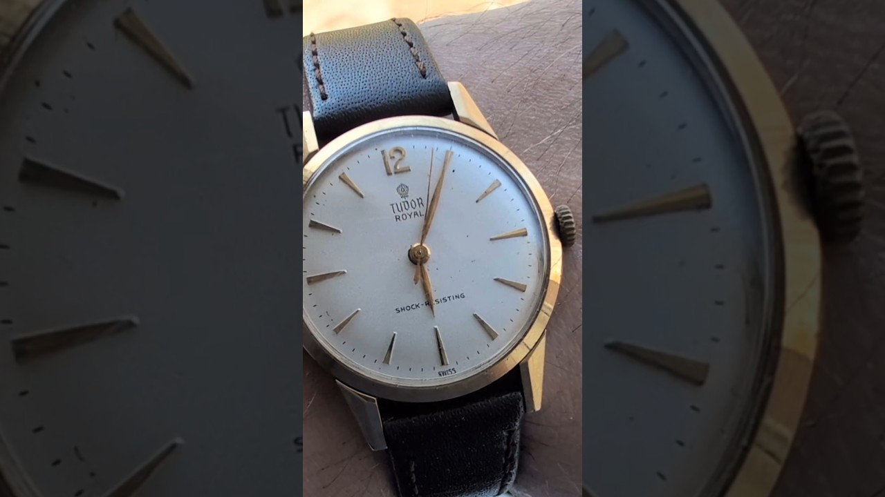 Rolex Tudor Royal 9ct Solid Gold Cased Mens 1960s Wristwatch #rolex #tudor #watch #vintagewatch