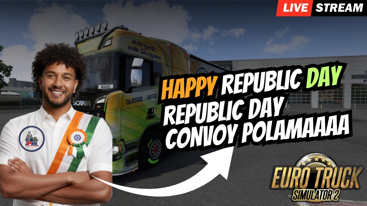 REPUBLIC DAY CONVOY #ets2 #ets2tamil #ets2live #truckerlife #prl