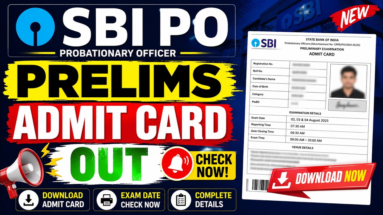 SBI PO Admit Card 2026 ✅ SBI PO Admit card Download 2026 🔥SBI PO Admit Card 2026 Kaise Download Kare