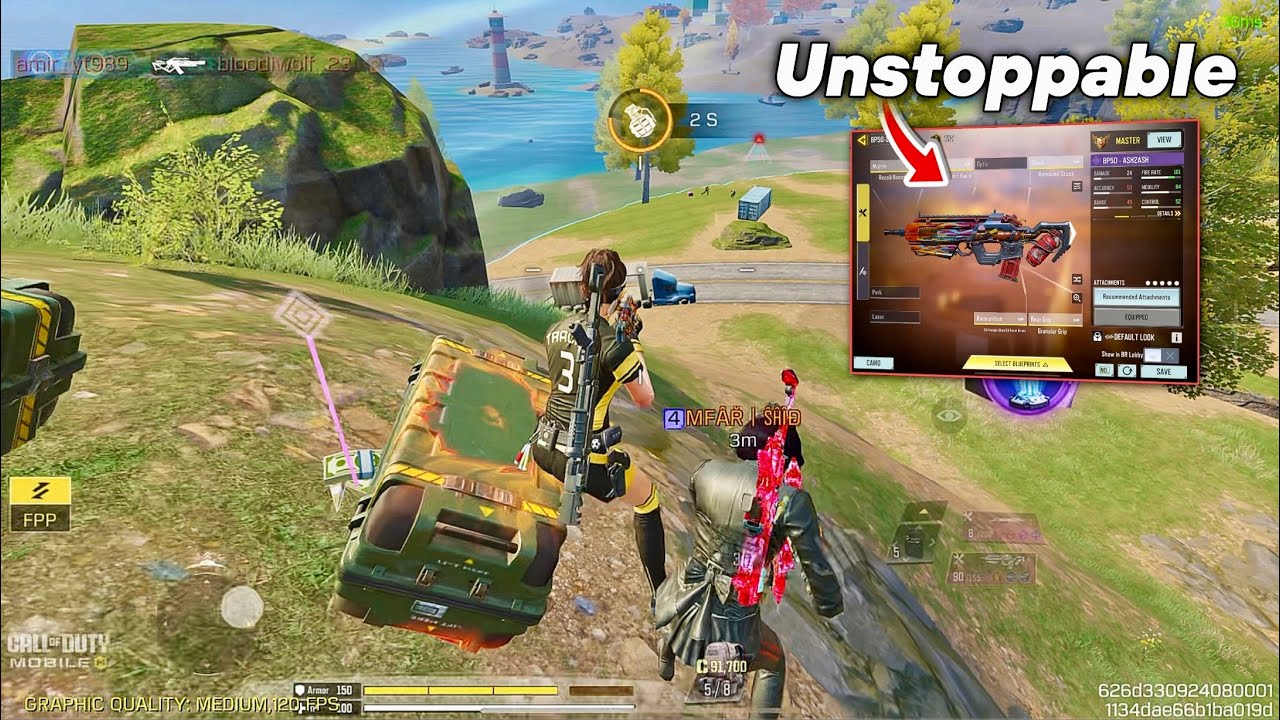 THIS LOADOUT MAKES DEFAULT BP50 UNSTOPPABLE 🤯 IN CODM BR | BEST BP50 GUNSMITH