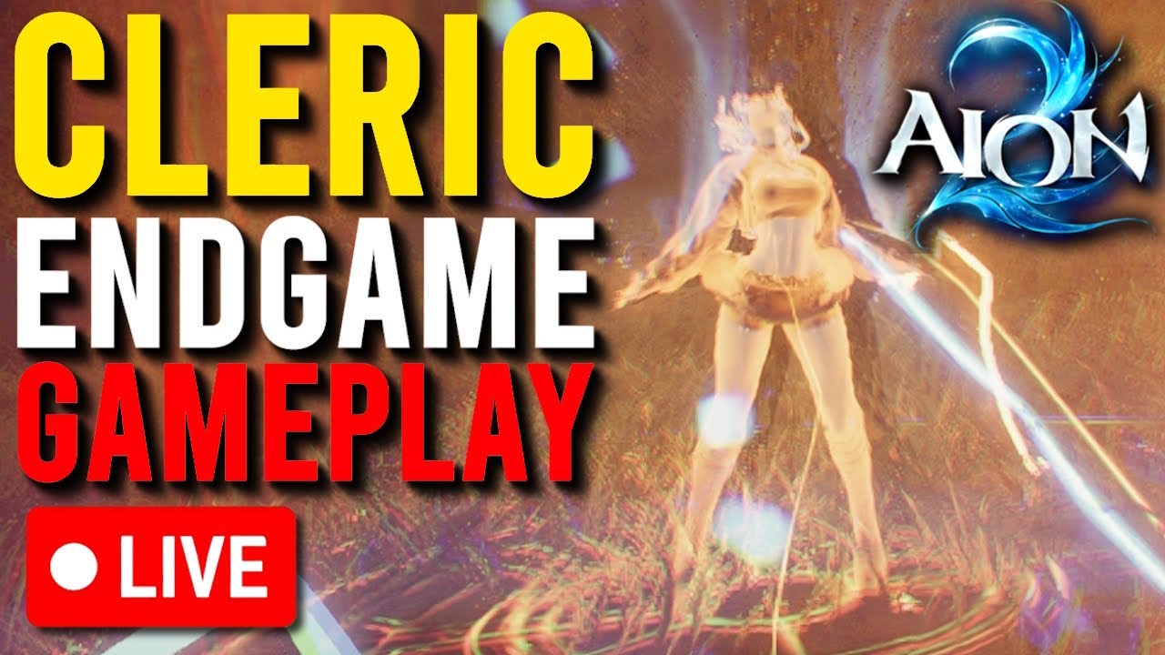 AION 2 🐸 MAX LEVEL CLERIC END GAME CONTENT! DUNGEON HEALING/PVP/GEARING!