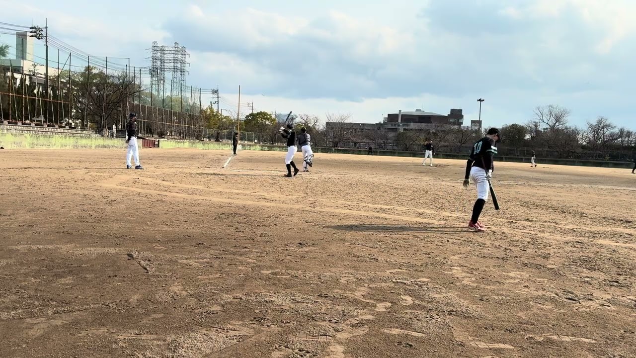 2月7日　草津球場　2試合目プライムズ対広大病院　途中から途中までしか取れてないです
